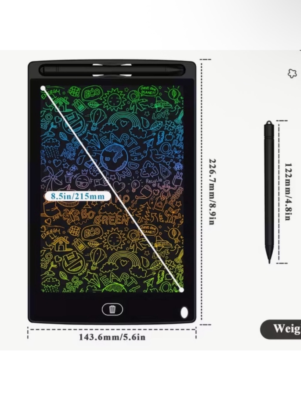 LCD Writing Tablet - Picture 2 of 3